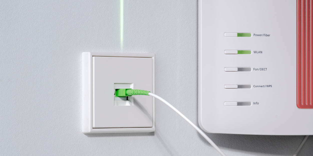 Die neuen Glasfaser-Anschlussdosen bei E-Tech Harrer in Eichstätt